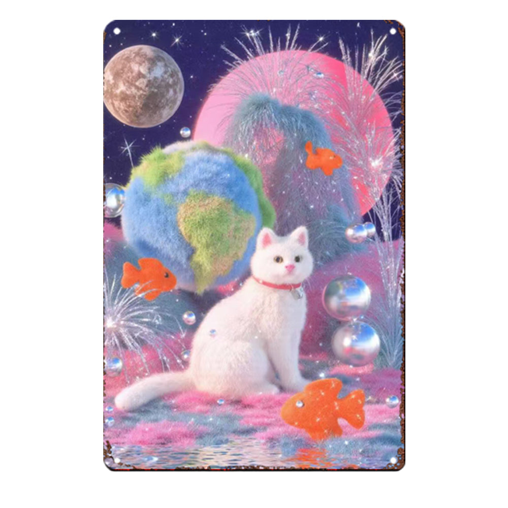 The Stargazing Selkirk Tin Painting: On a Goldfish Planet Odyssey