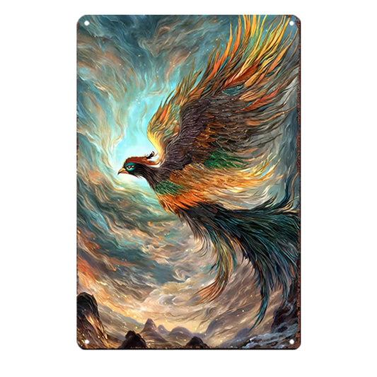 Mythical Chongming Bird Metal Art: Ward Off Evil & attract Good Fortune