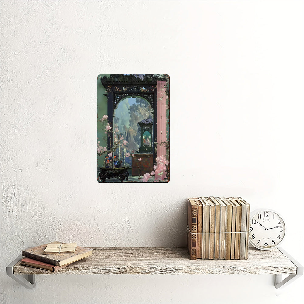 The Celestial Gateway Tin Painting: A Portal to Serene Dreams